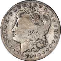 1893-S Morgan Silver Dollar. Good-6 (PCGS).