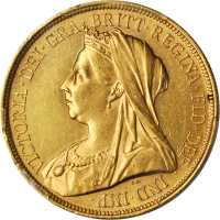 1893年英国5英镑金币。