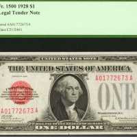 Fr. 1500. 1928 $1 Legal Tender Note. PCGS Superb Gem New 67 PPQ.