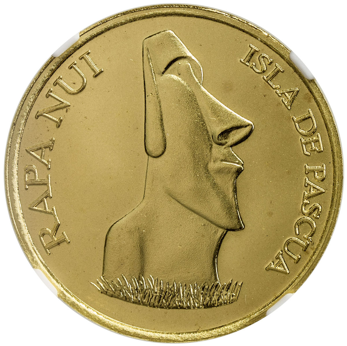 World Coins - The Americas，EASTER ISLAND: AV 50,000 pesos, 2008, fantasy issue, listed as Bruce X-9 