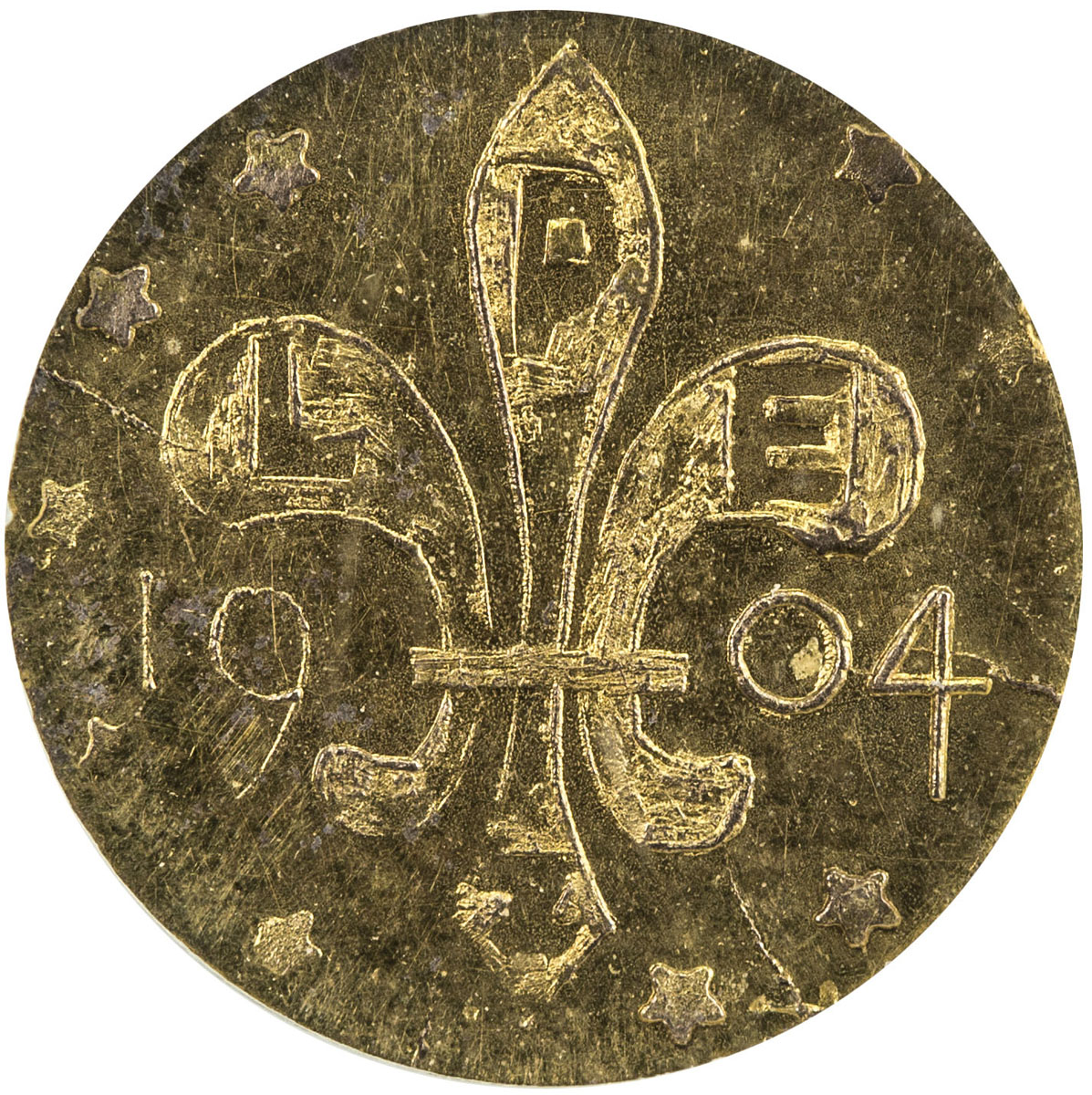 US Coins, Tokens & Medals，UNITED STATES:1904, gold ¼ dollar, H-61-310, NGC graded MS65, Louisiana Pu