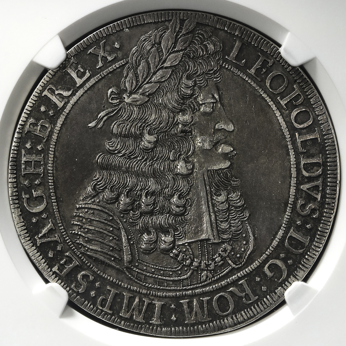 HOUSE OF HABSBURG Leopold I レオポ儿ト1世(1657~1705) Taler 1695 NGC-AU50 -EF