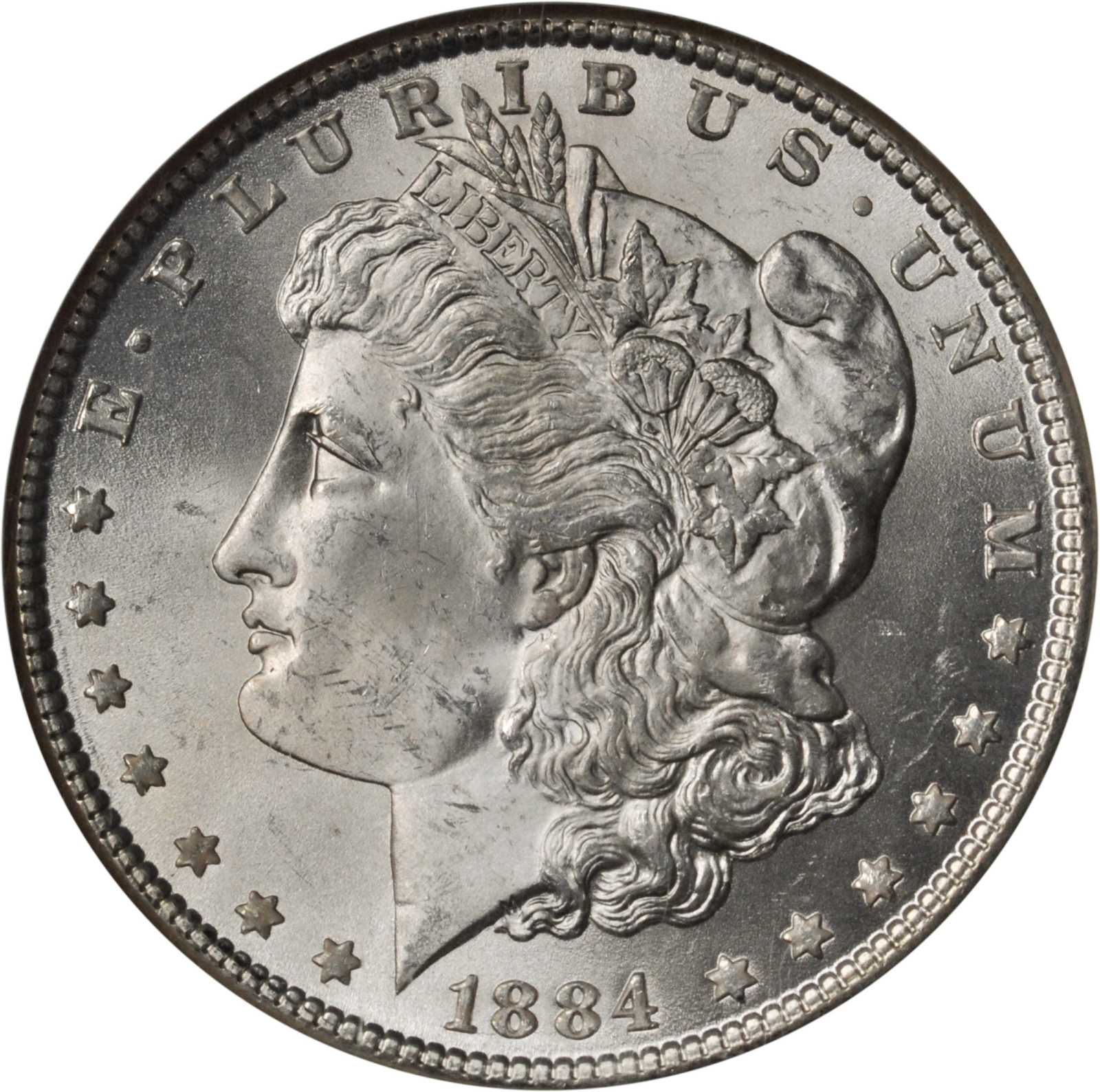 1884 Morgan Silver Dollar. MS-65 (NGC).