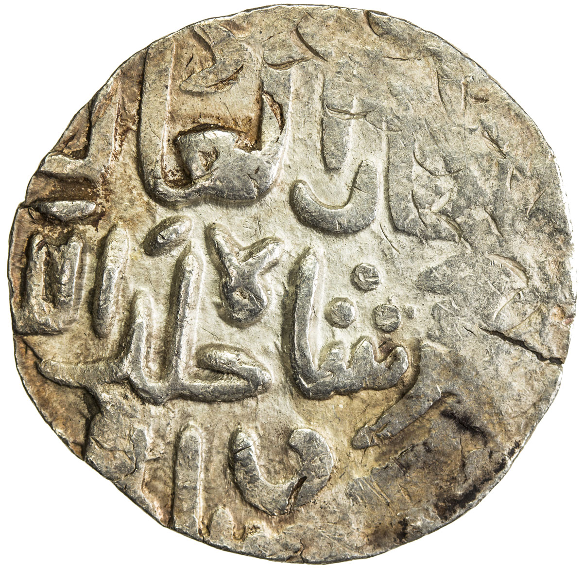 India - Sultanates，CHITTAGONG: Vamar, ca. 1580-1586, AR tanka (10.32g), NM, AH988, G-B1017, Mitch-LW