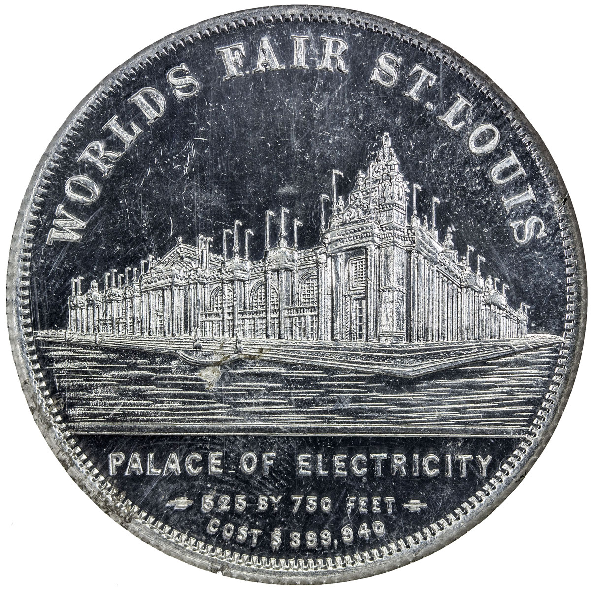 US Coins, Tokens & Medals，UNITED STATES:[1904], aluminum medal, H&K-319, NGC graded MS64 CPL, 