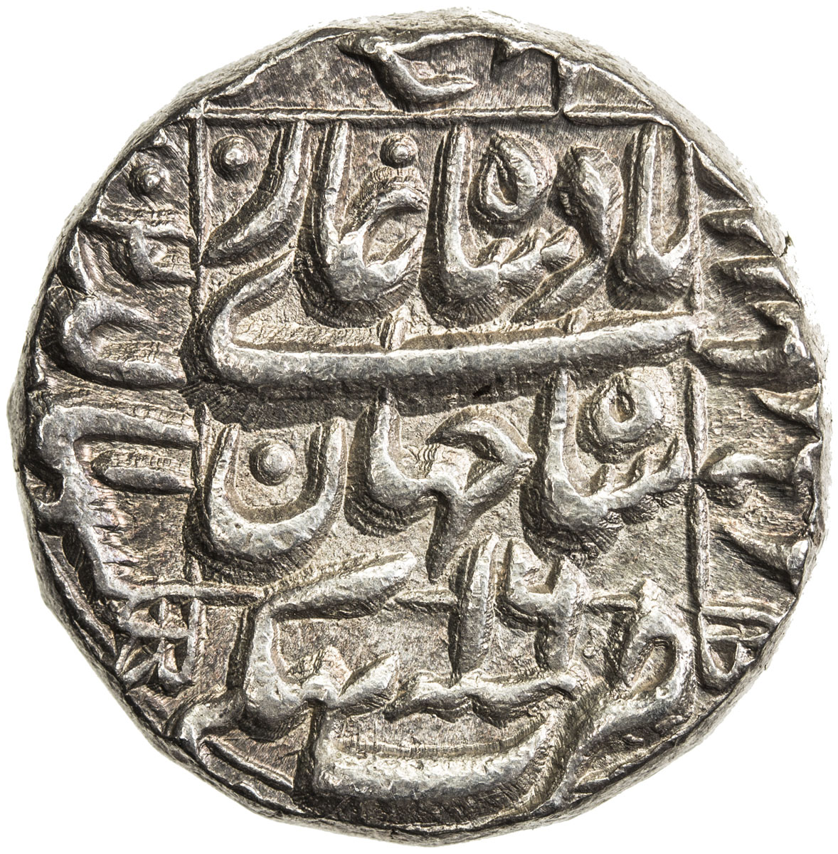 India - Mughal Empire，MUGHAL: Shah Jahan I, 1628-1658, AR rupee (11.50g), Bhakhar, AH1052 year 16, K