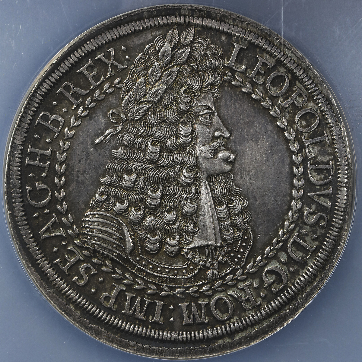HOUSE OF HABSBURG Leopold I レオポ儿ト1世(1657~1705) 2Taler ND(1686~96) NGC-MS63 UNC