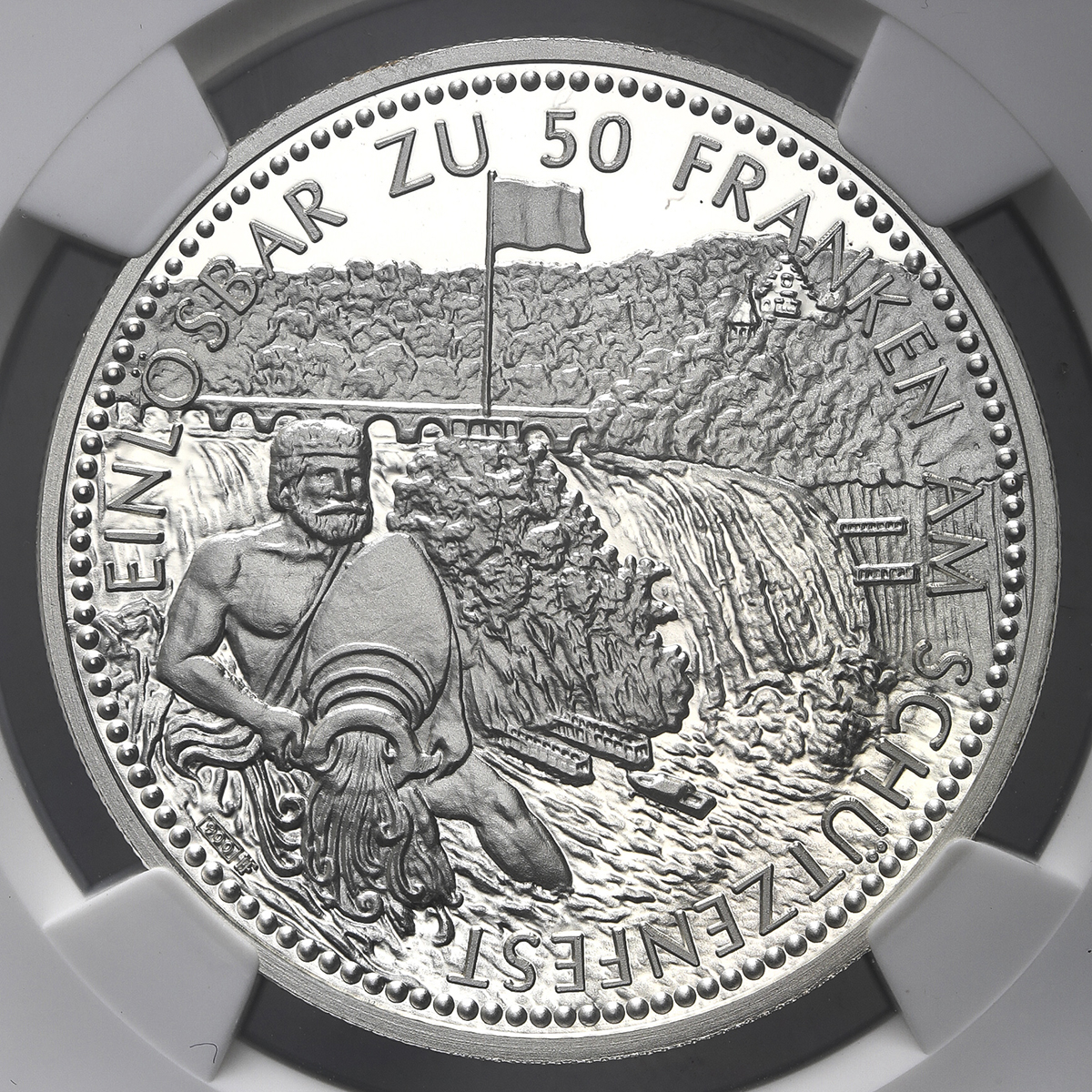 SWITZERLAND Shooting Festival 射击节 50Francs 1997 NGC-PF70 Ultra Cameo Proof