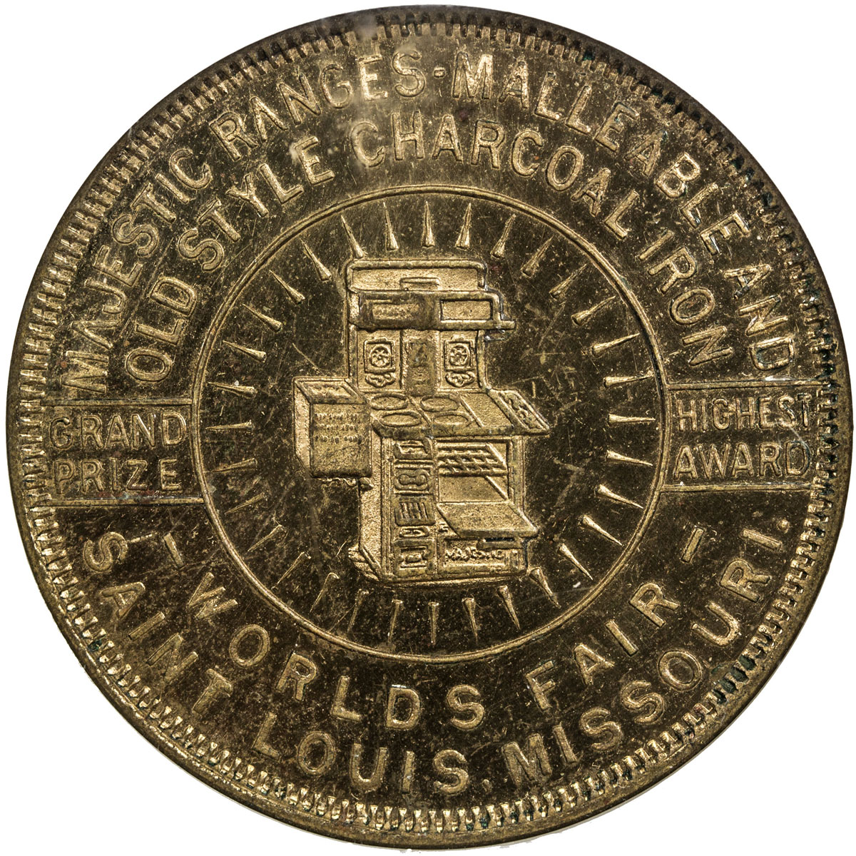 US Coins, Tokens & Medals，UNITED STATES:1904, bronze medal, H-61-120, NGC graded MS63 PL, Louisiana 