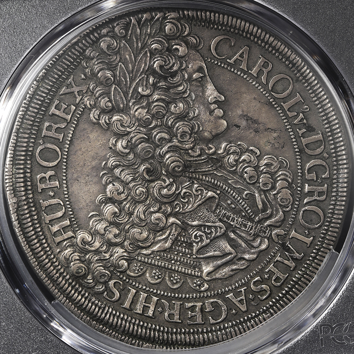 HOUSE OF HABSBURG Karl VI カー儿6世(1711~40) Taler 1716 PCGS-AU53 トーン -EF