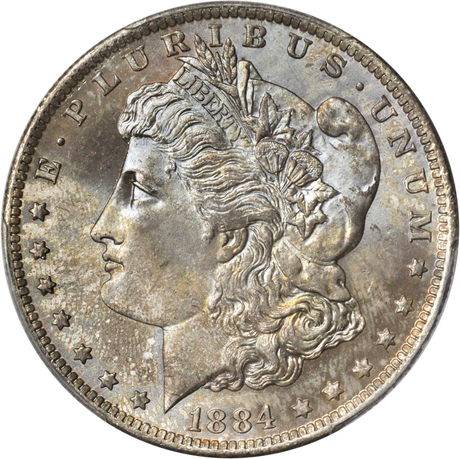 1884-O Morgan Silver Dollar. MS-65 (PCGS).