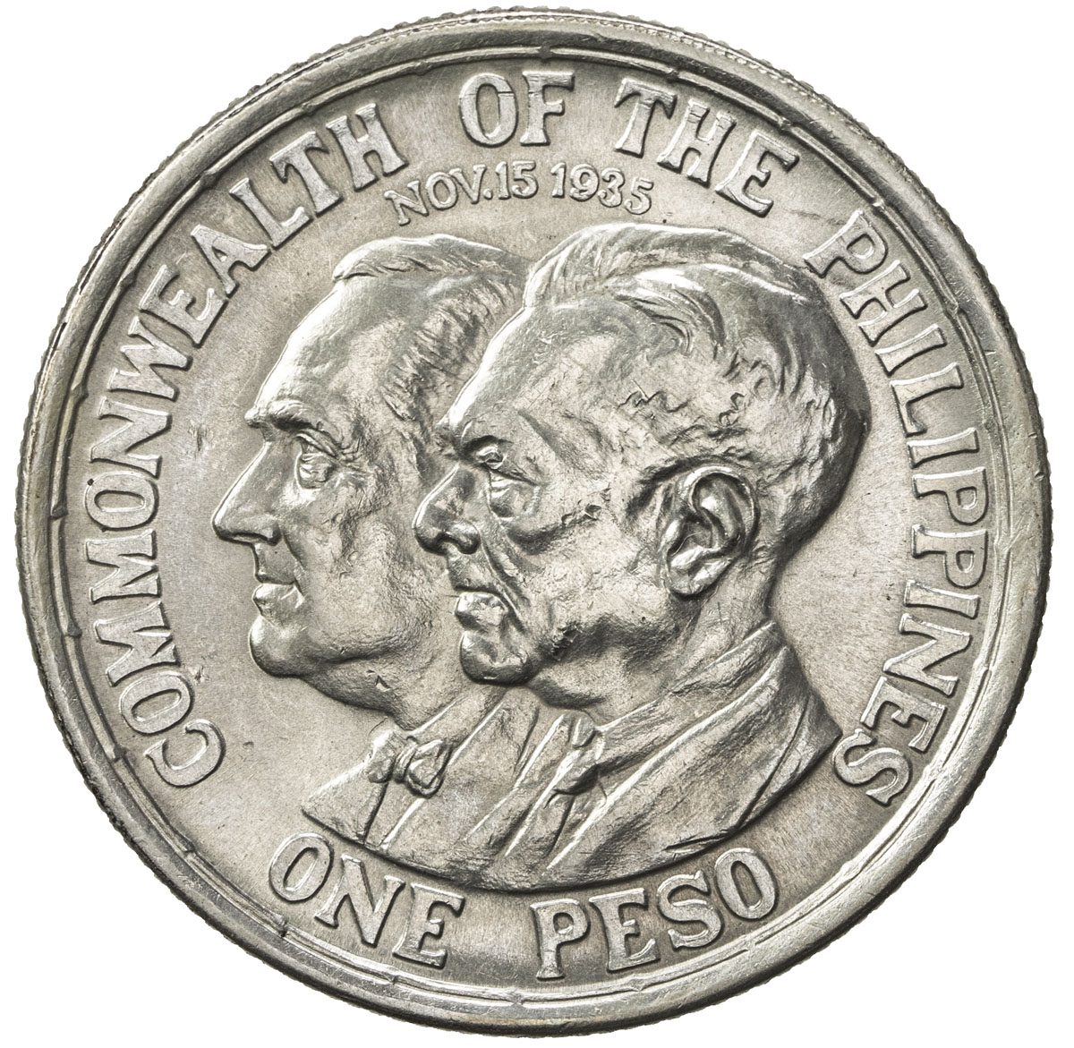 World Coins - Asia & Middle-East，PHILIPPINES: AR peso, 1936-M, KM-177, Establishment of the Commonwe
