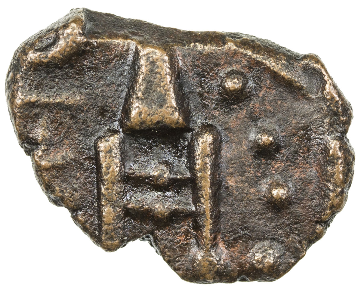 India - Princely States，LUNAVADA: Wakhat Singhji, 1867-1929, AE ¼ paisa (2.01g), ND, KM-—, katar , P