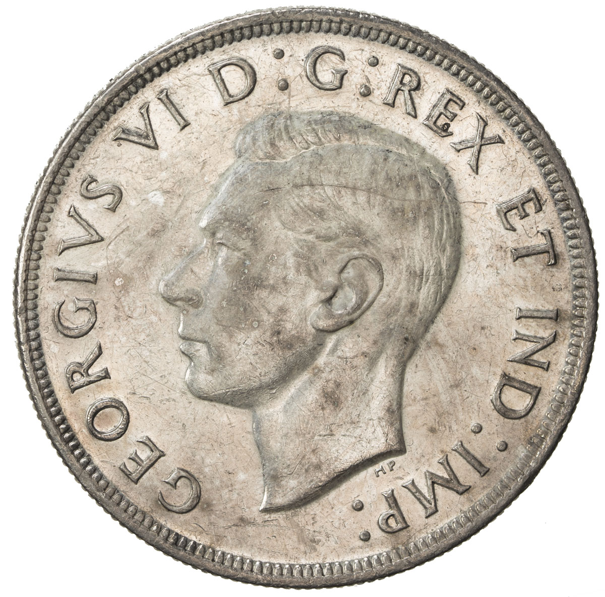 World Coins - The Americas，CANADA: George VI, 1936-1952, AR dollar, 1947, KM-37, blunt 7 variety, li