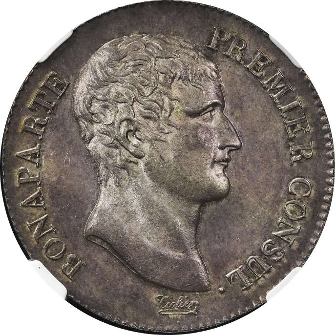 FRANCE Napoleon I ナポレオン1世(1802~15) 5Francs AN-XI(1802/3)A NGC-MS63 UNC