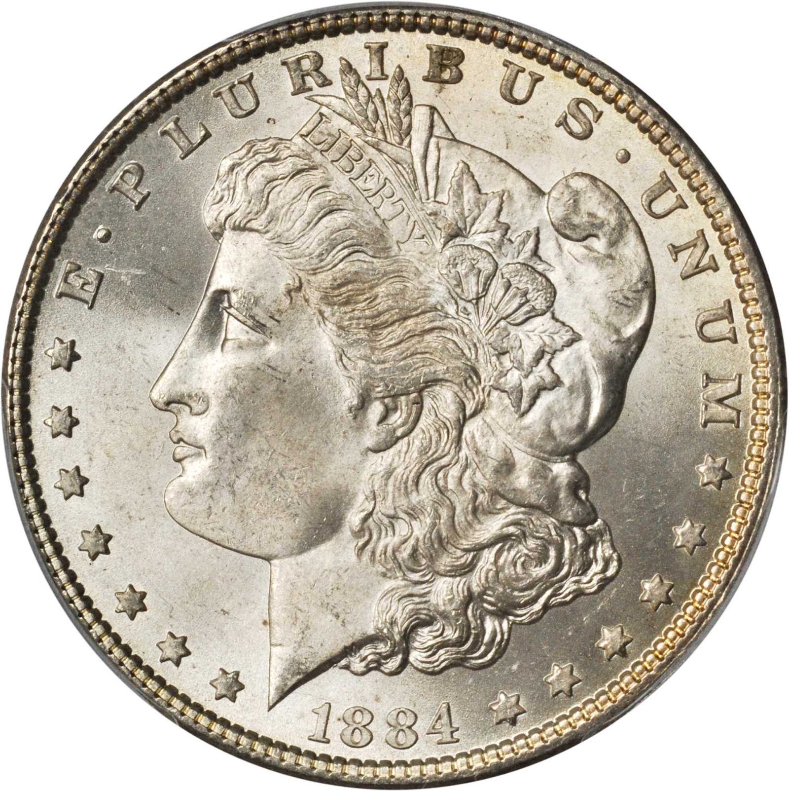 1884 Morgan Silver Dollar. MS-65 (PCGS).