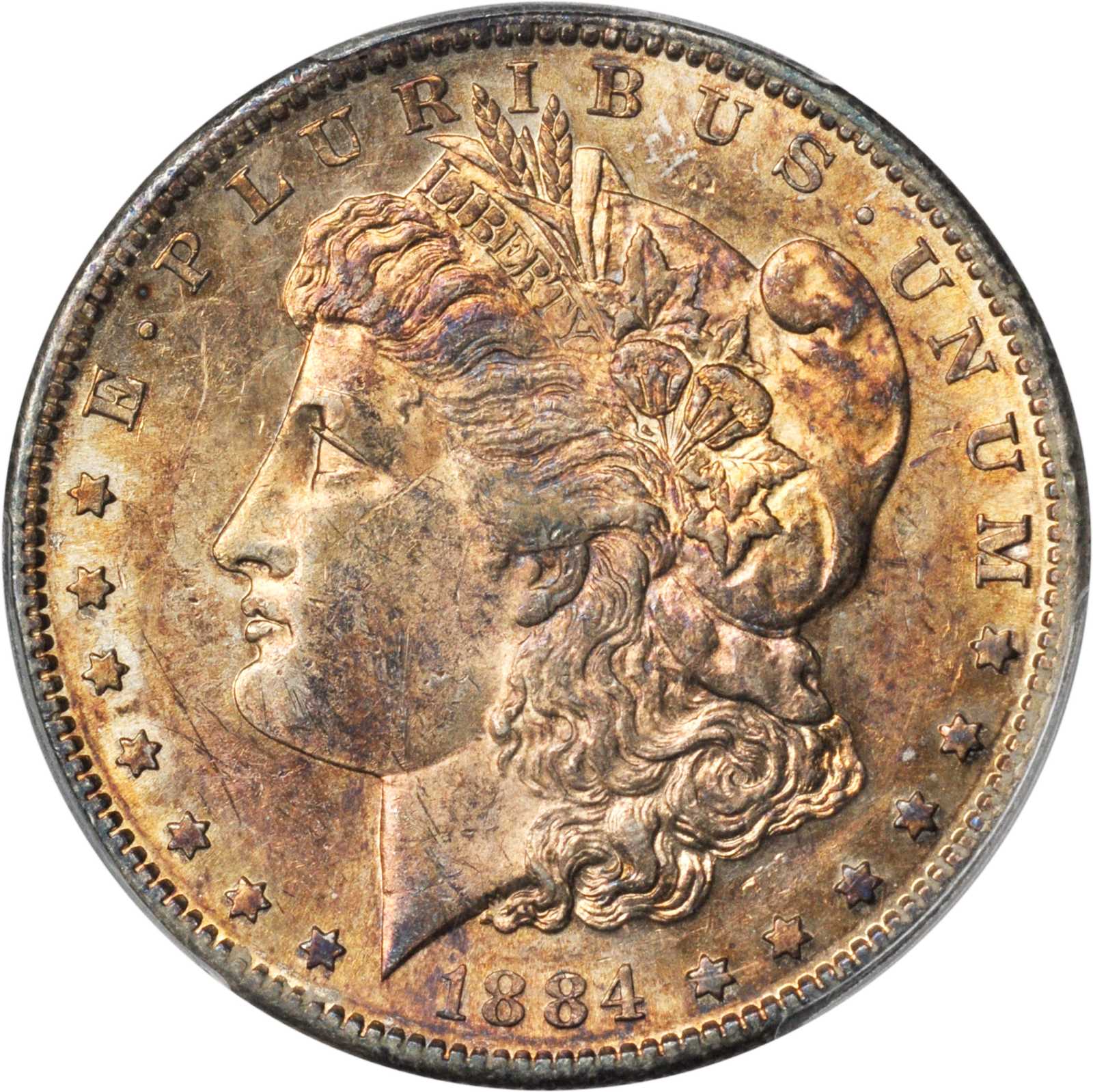 1884-S Morgan Silver Dollar. AU-55 (PCGS).