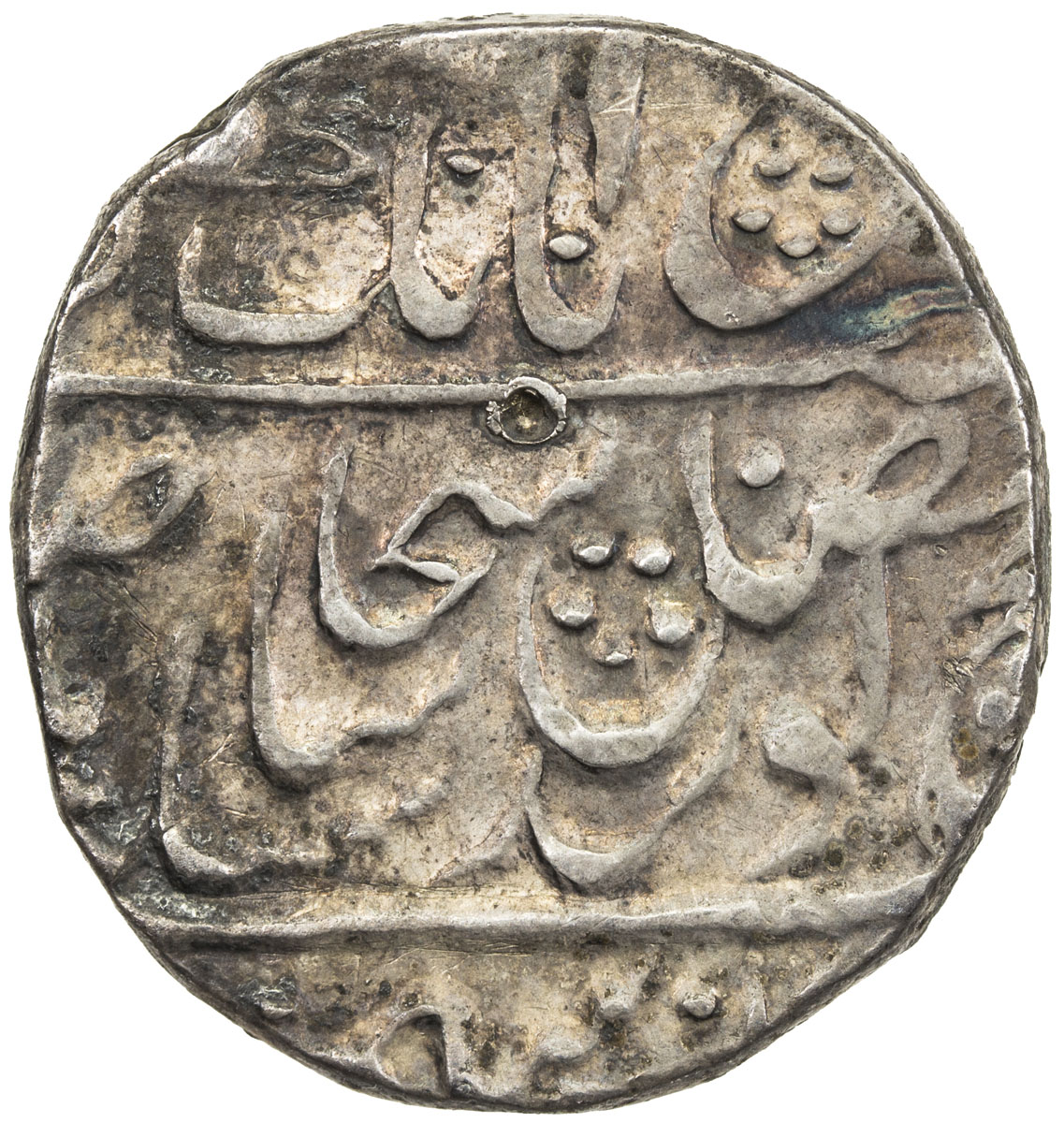 India - Princely States，SIKH EMPIRE: AR rupee (11.06g), Lahore, VS1870, KM-66.1, Herrli-08.06, tripl