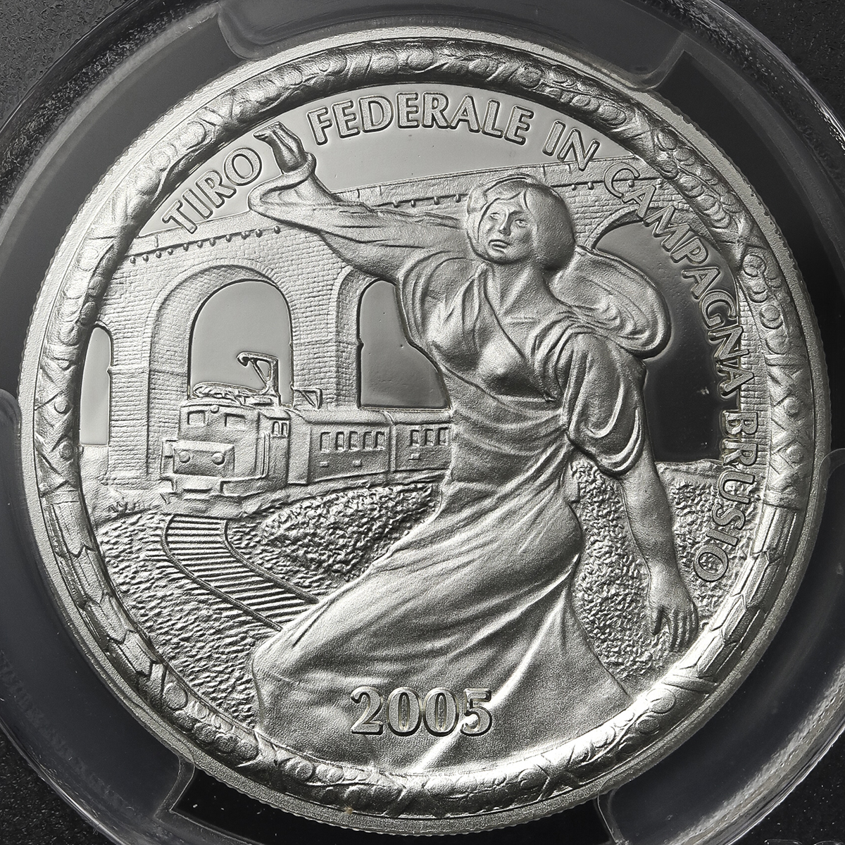 SWITZERLAND Shooting Festival 射击节 50Francs 2005 PCGS-PR70 DCAM Proof