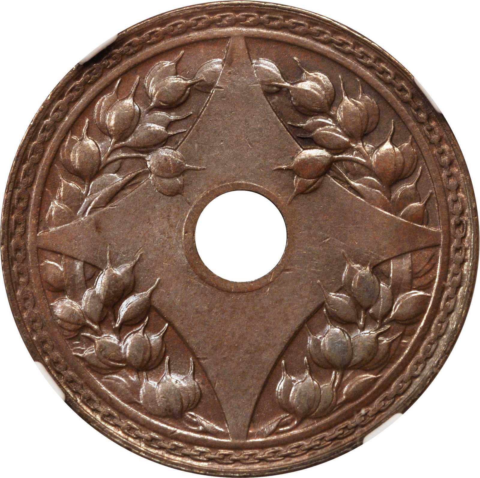 民国五年嘉禾一分铜币 NGC MS 62