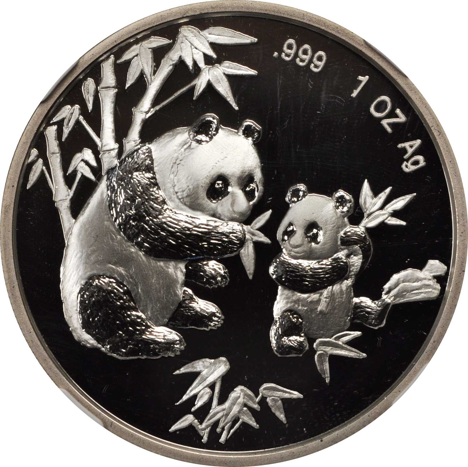 1997年慕尼黑国际硬币展销会纪念银章1盎司 NGC PF 69
