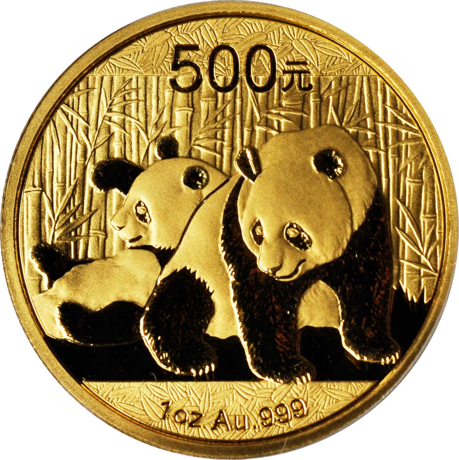 2010年熊猫纪念金币1盎司一组6枚 PCGS