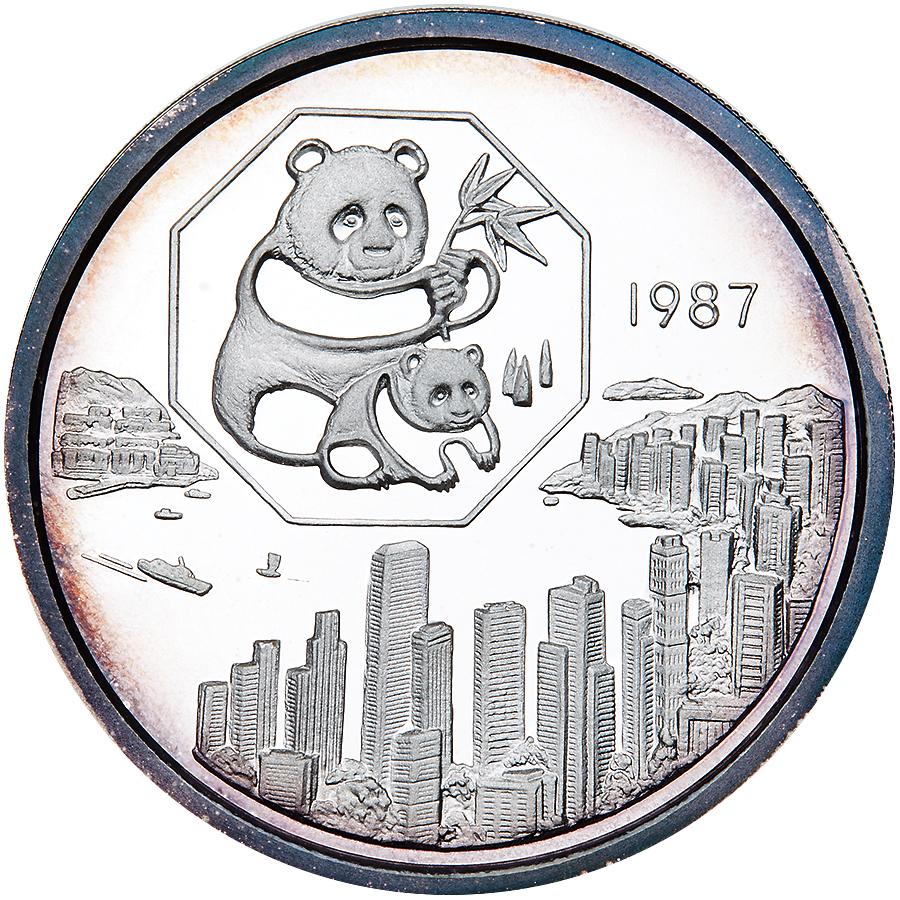 1987年第6届香港国际硬币展览会纪念银章5盎司 完未流通