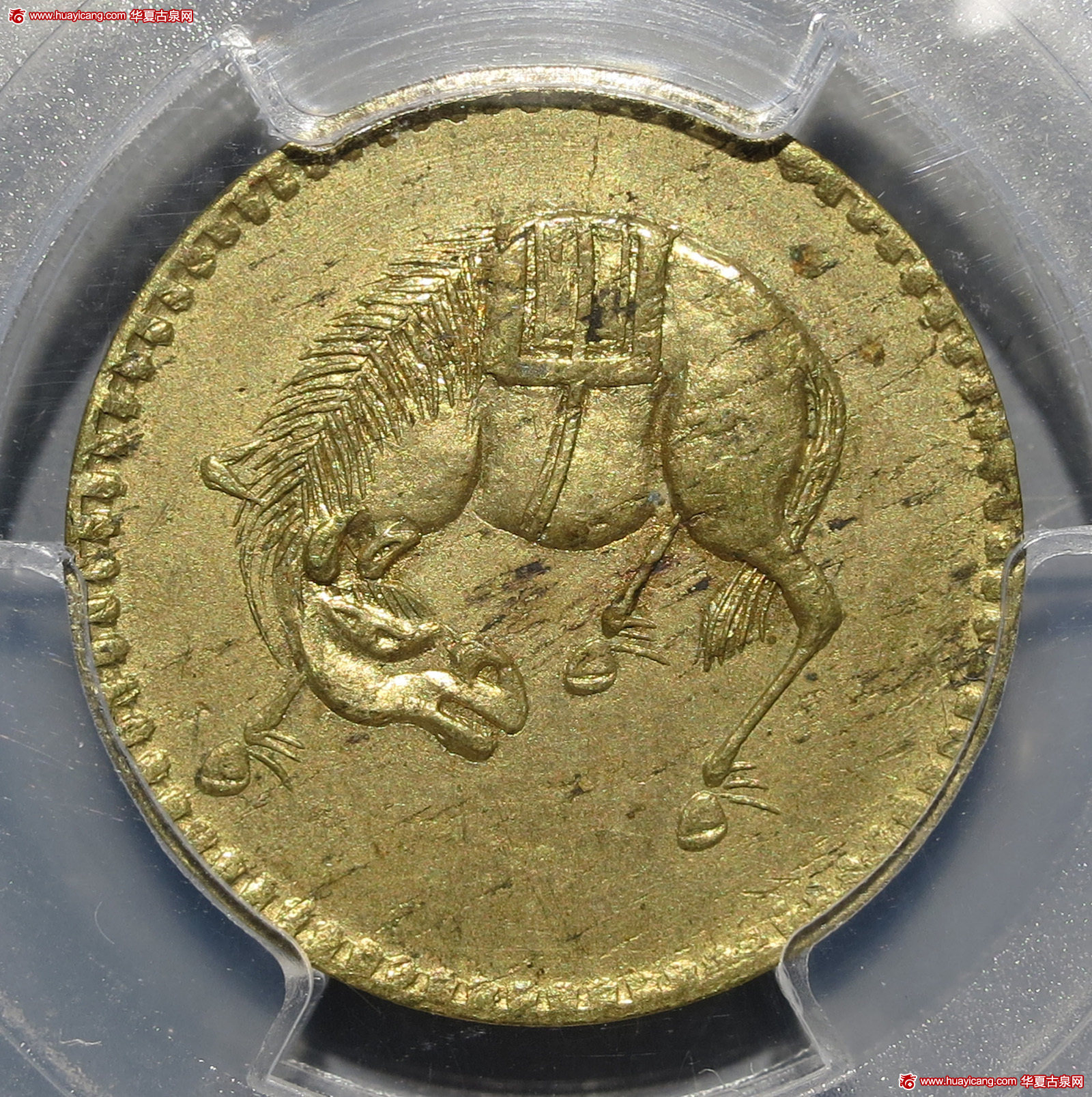 四川省造马兰俯首马五文兰花 PCGS MS 63