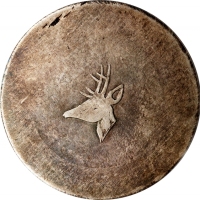  云南省造小鹿头一两 PCGS XF 45 CHINA. Yunnan. Tael, ND (1943-44). Hanoi Mint. PCGS EF-45.