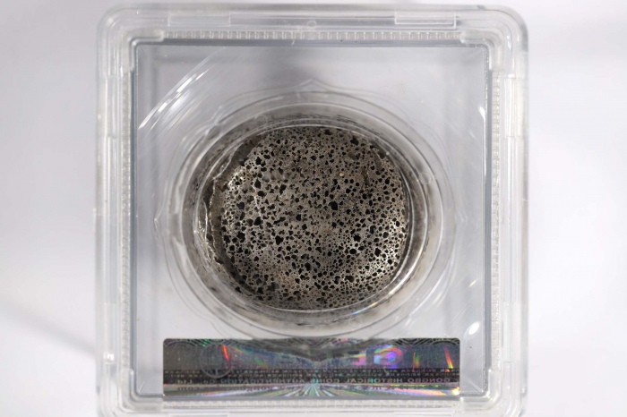 四川“内江县”十两银锭一枚 GBCA AU55 1610028461 56.8*49.3*25.4mm，重330.2g 