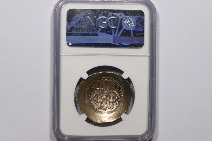  拜占庭帝国曼努埃尔一世金币一枚 NGC MS 6323251-114 重4.45g 