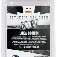  2019年 Panini Father`sDay 东契奇04/25编折射Patch切割球星卡 PSA评级9分