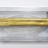  台银十两金条一枚 GBCA MS62 1610021912 128.8*19.8*6.8mm重 311.1g 