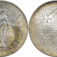  1908年站洋 壹圆银币。PCGS MS63