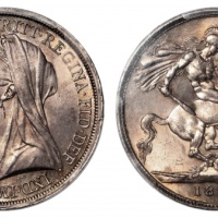 1893年英国马剑银币