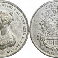  1840年维多利亚女王大婚大型样章。PCGS SP62