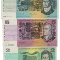  1966-67年澳大利亚样票一组 完未流通 1966-67 complete type one Specimen set comprising
