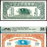  中华民国金币拾圆两枚
