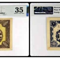  1926中央银行临时兑换券 壹圆一枚 号码A295933 PMG35分 2152763-036 书中原物F01-1a 