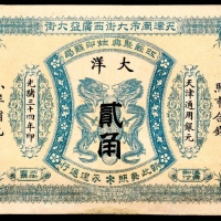  光绪三十四年（1908年），江苏聚兴甡印钱局贰角