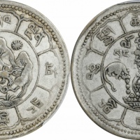  西藏桑松果木十两图案 PCGS XF 45