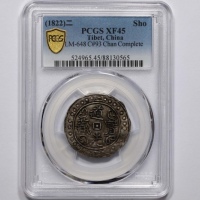  西藏道光2年无币值 PCGS XF 45