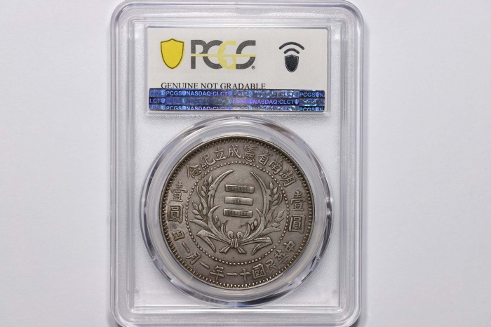  湖南省宪成立纪念壹圆普通 PCGS AU Details