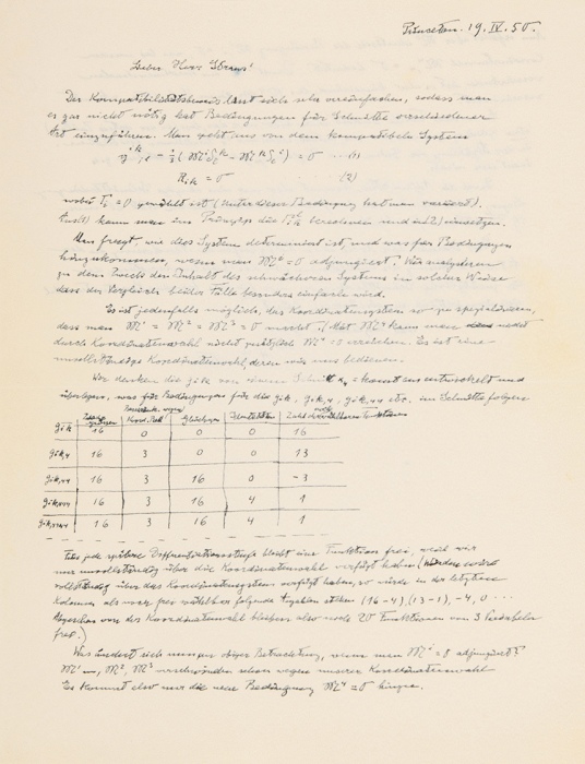  爱因斯坦《相对论引力理论》 重要手稿 完未流通