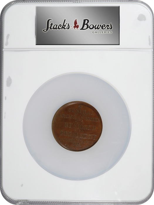  1790年曼利勋章 NGC MS 62 Manly Medal. Second Obverse