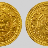  西藏狮图金币20两1919 PCGS AU Details