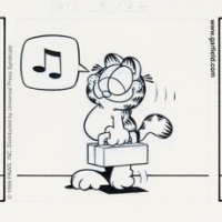  “加菲猫之父”吉米·戴维斯 亲笔绘制已刊登发表加菲猫画稿