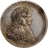  1687年（1971年）圣多明戈勋章 NGC MS 62 Recovery of Treasure, St. Domingo Medal. Restrike