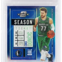 202-21赛季 Panini 球票Optic系列 东契奇签名球星卡 限量20张 PSA评级8/10