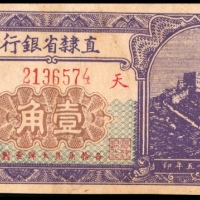  民国十五年（1926年），直隶省官钱局贰拾枚 壹角 贰角各一枚